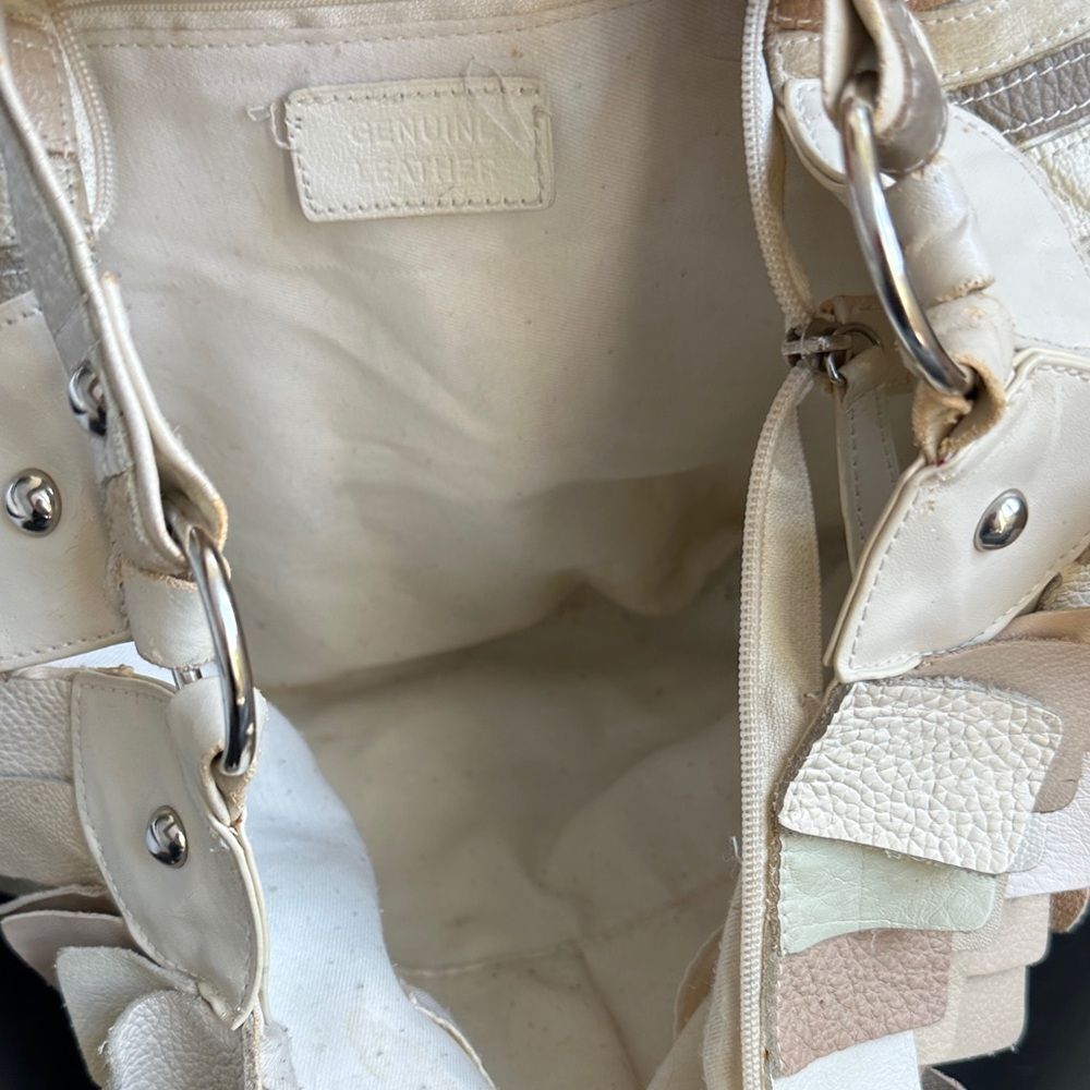 patchwork Multi-Tone Leather Patchwork Hobo Bag - Picture 12 of 14